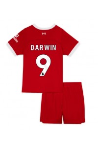 Liverpool Darwin Nunez #9 Babytruitje Thuis tenue Kind 2023-24 Korte Mouw (+ Korte broeken)